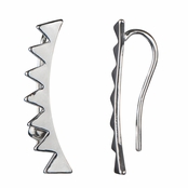 Violet's Silvertone Spike Ear Cuffs