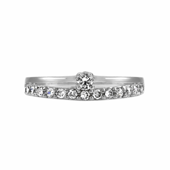 Yara's CZ Promise Ring - Petite Double Band