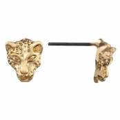Zeina's Goldtone Leopard Stud Earrings