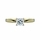Zejna's Goldtone Engagement Ring - Round Cut CZ