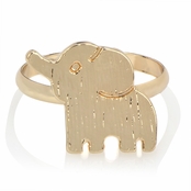 Zoey's Petite Goldtone Elephant Ring