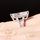 Bee's 6 ct Emerald Cut CZ Split Band Wedding Ring
