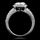Amerie's  2.5 Carat Cushion Cut Halo Engagement Ring