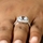 Gina's Vintage Style Halo Cushion Cut CZ Engagement Ring