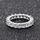 Aren's Princess Cut CZ Stackable Eternity Ring