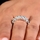 Aren's Princess Cut CZ Stackable Eternity Ring