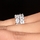 Aren's Princess Cut CZ Stackable Eternity Ring