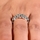 Joy's Silvertone Eternity Ring - Clear CZ
