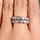 Joy's Silvertone Eternity Ring - Clear CZ