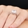 Radiant 5 carat Cushion Cut CZ Engagement Ring