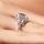 Kala's Cushion Cut Silvertone Engagement Ring