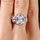 Kala's Cushion Cut Silvertone Engagement Ring