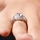 Kala's Cushion Cut Silvertone Engagement Ring