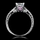 Shayla's  Silvertone Asscher Cut Pink Heart CZ Engagement Ring