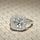 Sheera's Cushion Cut CZ Halo Engagement ring - 10mm