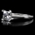 Annie's Promise Ring - .5 CT Princess Cut CZ