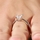 Annie's Promise Ring - .5 CT Princess Cut CZ