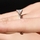 Annie's Promise Ring - .5 CT Princess Cut CZ