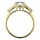 Sookie's 2 Carat Goldtone CZ Engagement Ring