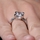 Talitha's Imitation Engagement Ring: Asscher Cut CZ