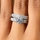 Elissa's Pave CZ Wedding Ring Set - 1.5 Carat