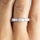 Aren's Princess Cut CZ Stackable Eternity Ring