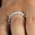 Aren's Princess Cut CZ Stackable Eternity Ring
