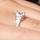 Jada's CZ Emerald Cut Engagement Ring - 1.25ct
