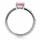 Minnie's Princess Cut CZ Promise Ring - 1 CT Pink CZ