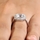 Gina's Vintage Style Halo Cushion Cut CZ Engagement Ring