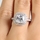 Gina's Vintage Style Halo Cushion Cut CZ Engagement Ring
