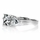 Keane's Engagement Ring - 3 Stone Princess & Trillion Cut CZ