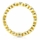 Joy's Goldtone Eternity Ring - Blue CZ