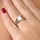 Cushion Cut CZ Engagement Ring