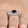 Piper's Pink and Black CZ Engagement Ring