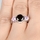 Piper's Pink and Black CZ Engagement Ring