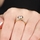 Davina's Round Cut CZ Engagement Ring