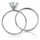 Ashlynn's Polished CZ Solitaire Wedding Ring Set