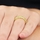 Cassie's Pave Canary CZ Eternity Ring
