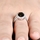 Carly's Black 3 Carat Oval CZ Engagement Ring