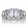 Jolie's Emerald Step Cut Cubic Zirconia Engagement Ring