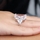 Heiress' Style Large CZ Engagement Ring