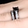 Ellyn's Black CZ Wedding Ring Set