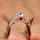 Shayla's Asscher Cut Red Heart CZ Engagement Ring