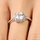 Liezel's CZ Halo Cushion Cut Engagement Ring