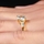 Sookie's 2 Carat Goldtone CZ Engagement Ring