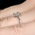 Joelle's Petite CZ and Cursive Love Promise Ring