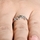 Joelle's Petite CZ and Cursive Love Promise Ring