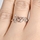 Joelle's Petite CZ and Cursive Love Promise Ring
