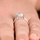 Sonia's Signity CZ Engagement Ring - Step Emerald Cut Shape